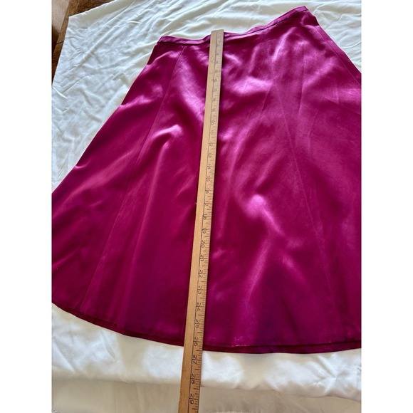 French Connection Fuchsia Pink Midi Satin Slip Skirt Size 6 Perfect Party Piece - Picture 11 of 13